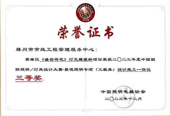 滕州：三等奖！(图1)